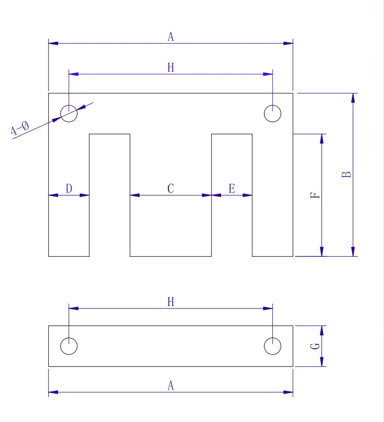 EI transformer core