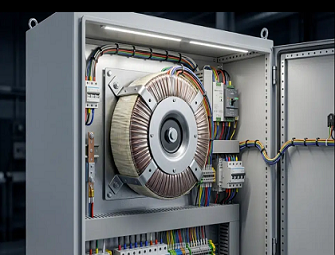What is a toroidal transformer core used for